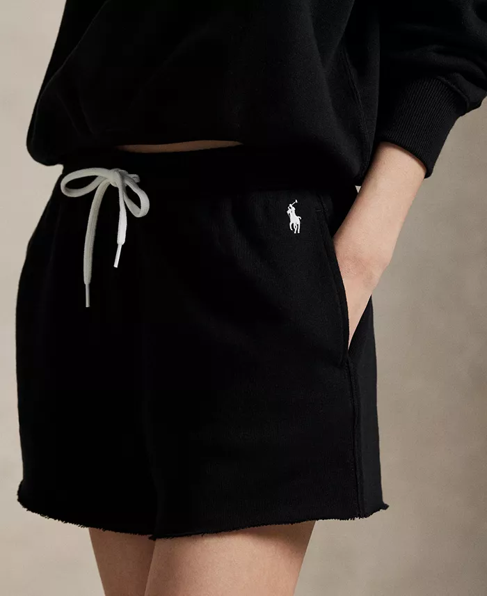 Alfani Polo Ralph Lauren Women's Lightweight Fleece Drawstring Shorts Women's Fashion Shoes & Accessories