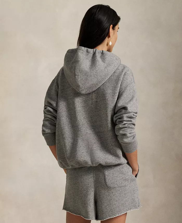 Alfani Polo Ralph Lauren Women's Polo Bear Fleece Hoodie Sweatshirt Women's Fashion Shoes & Accessories