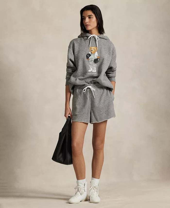 Alfani Polo Ralph Lauren Women's Polo Bear Fleece Hoodie Sweatshirt Women's Fashion Shoes & Accessories