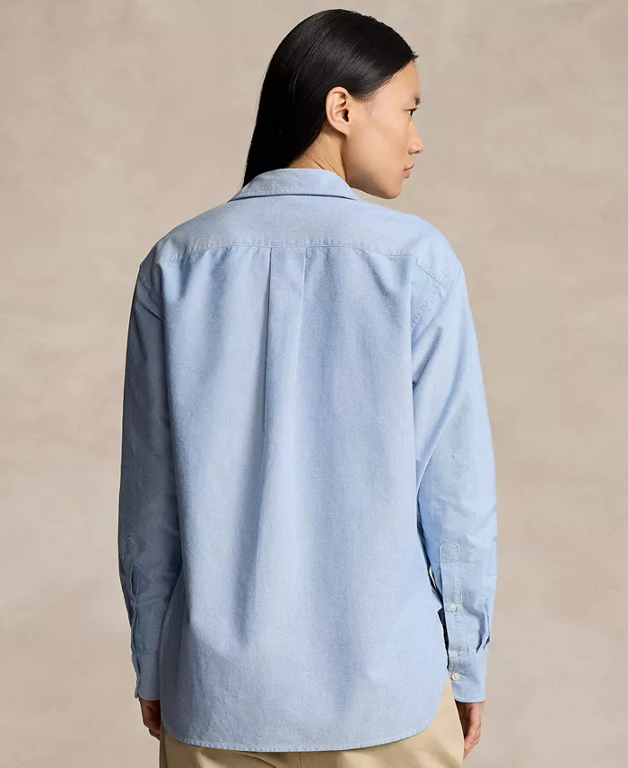 Alfani Polo Ralph Lauren Women's Relaxed-Fit Oxford Shirt Women's Fashion Shoes & Accessories