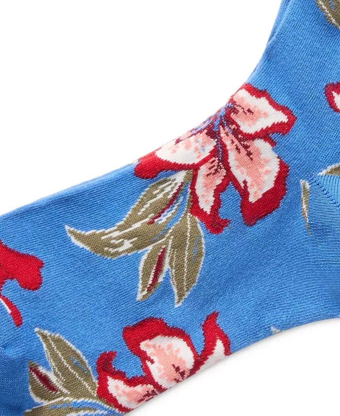 Alfani Polo Ralph Lauren Women's Royal Bloom Crew Socks Women's Fashion Shoes & Accessories