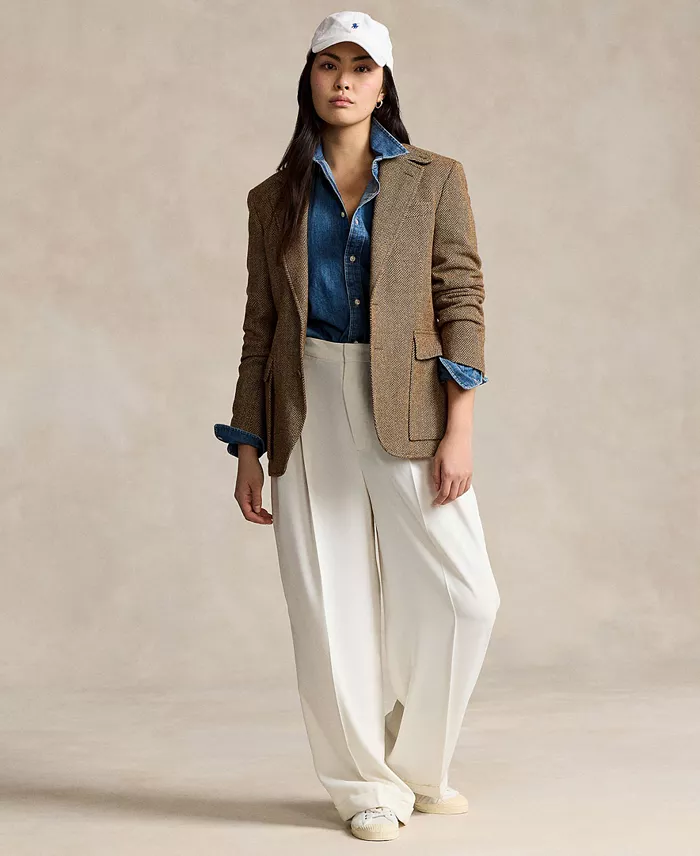 Alfani Polo Ralph Lauren Women's Slim-Fit Denim Shirt Women's Fashion Shoes & Accessories