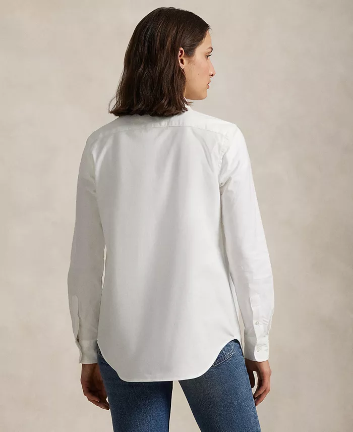 Alfani Polo Ralph Lauren Women's Stretch Slim Fit Oxford Shirt Women's Fashion Shoes & Accessories
