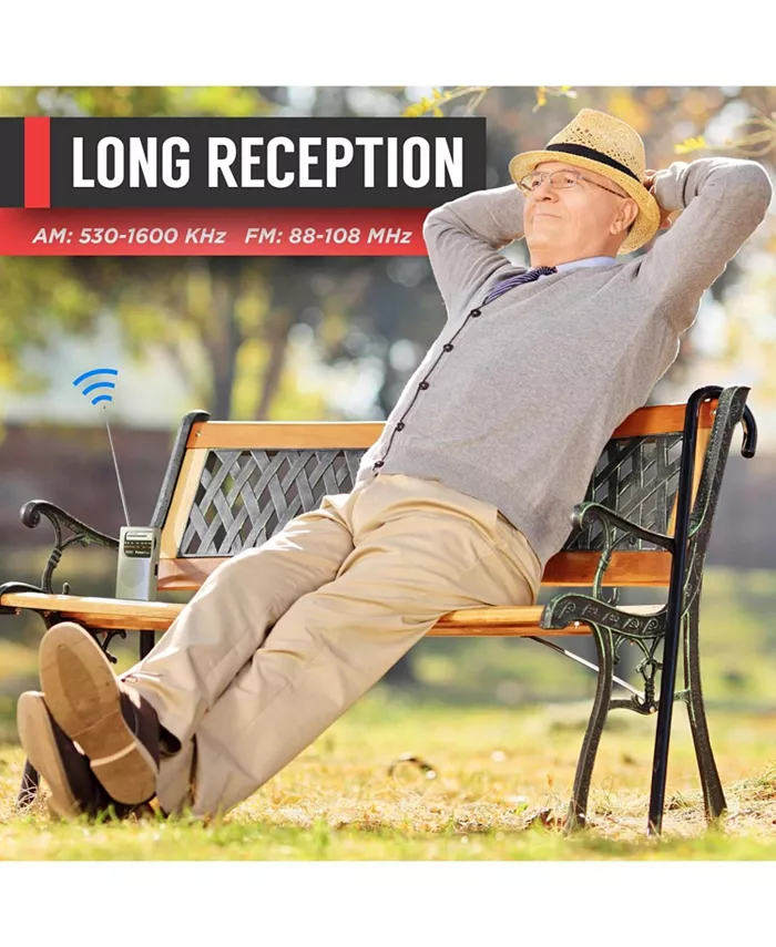 Alfani Powerbear Portable Radio: AM/FM Long Range Battery Operated Electronics