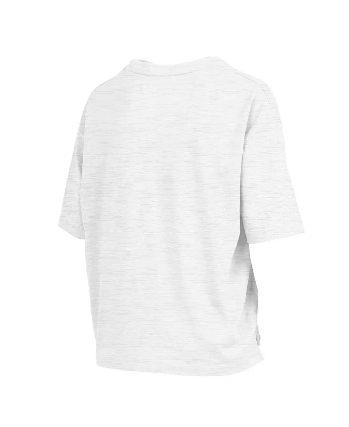 Alfani Pressbox Women's White Ohio State Buckeyes Harmony Oversized T-Shirt Sports Fan Shop