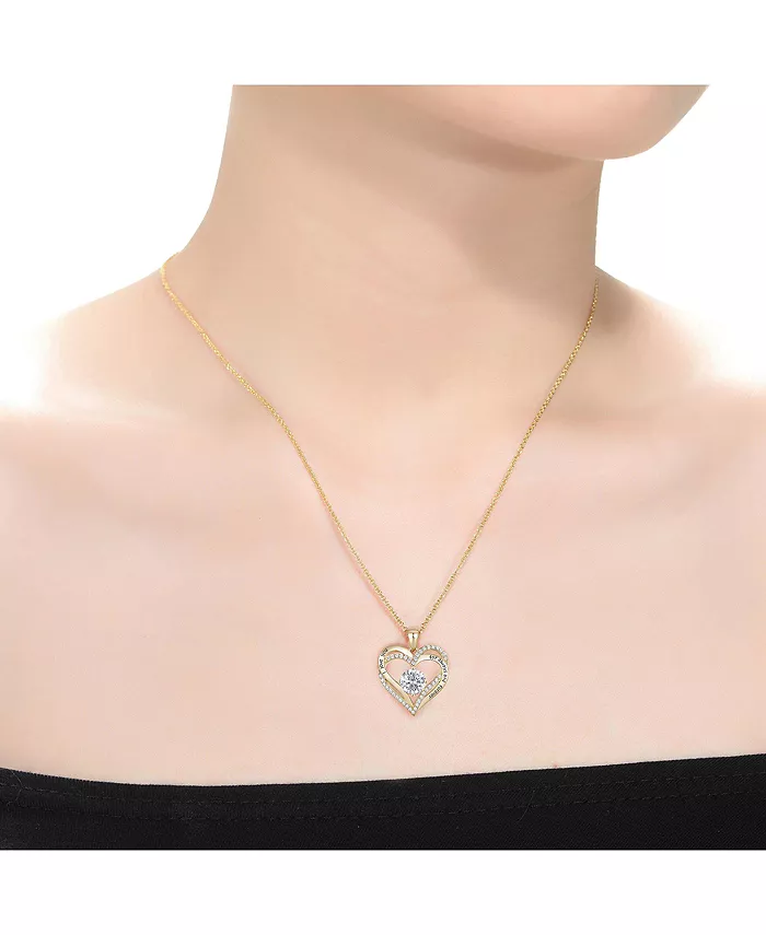 Alfani Rachel Glauber Radiant 14K Gold-Plated Birthstone Pendant Necklace Jewelry & Watches