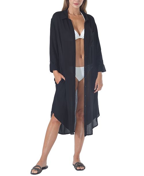 alfani Raviya Women's Shirtdress Cover-Up Women's Fashion Shoes & Accessories