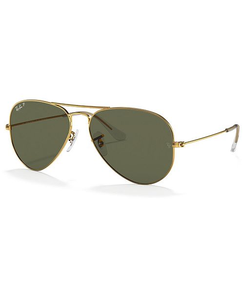 alfani Ray-Ban Unisex Polarized Sunglasses RB3025 AVIATOR CLASSIC Women's Fashion Shoes & Accessories