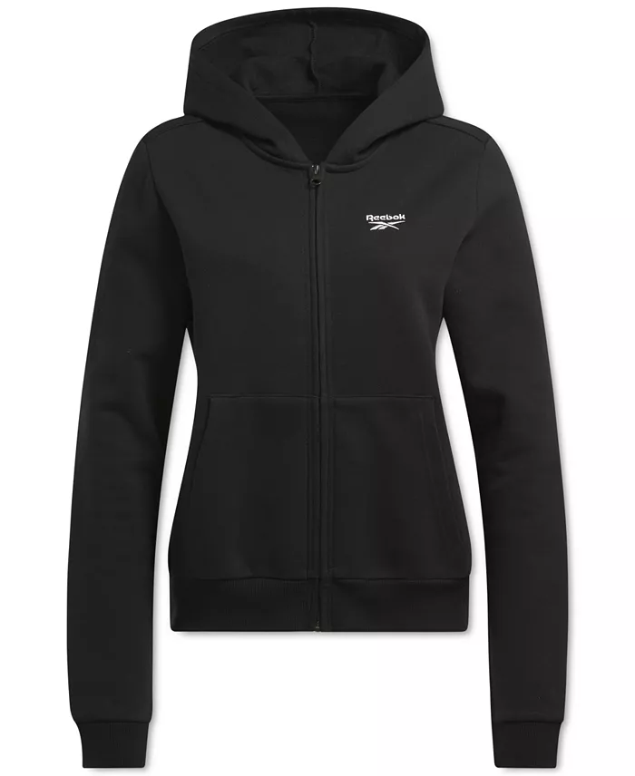 Alfani Reebok Women's Identity Small Logo Full Zip Hoodie Women's Fashion Shoes & Accessories