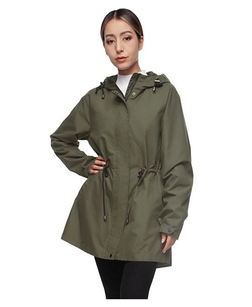 alfani Rokka&Rolla Women's Hooded Anorak Trench Coat Women's Fashion Shoes & Accessories