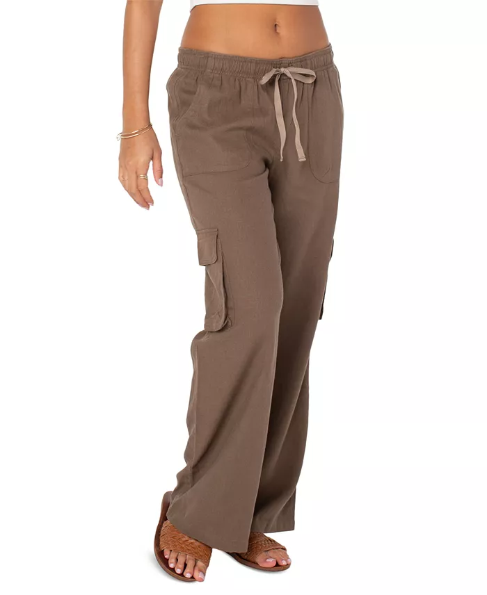 Alfani Roxy Juniors' Lagoon Tie-Waist Pull-On Cargo Pants Juniors'