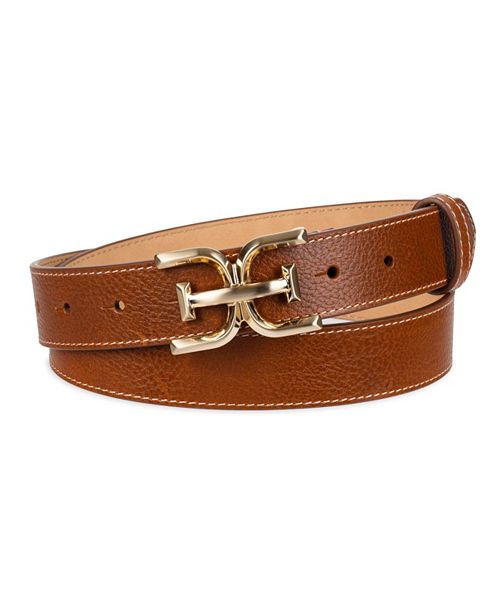 alfani Sam Edelman Women's Slim Double-E Plaque Buckle Belt Women's Fashion Shoes & Accessories
