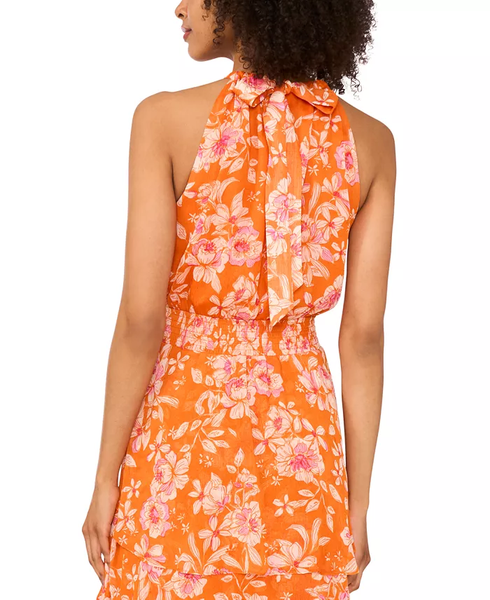 Alfani Sam & Jess Women's Floral-Print Maxi Halter Dress Women's Fashion Shoes & Accessories