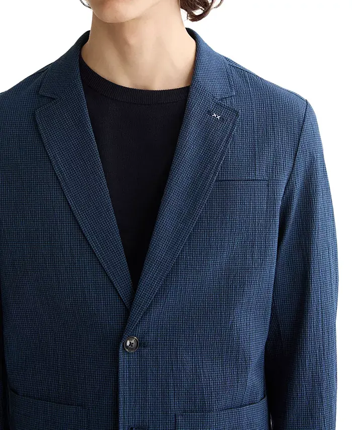 Alfani SCOTCH & SODA Men's Relaxed Fit Unconstructed Seersucker Blazer Men's Fashion & Accessories