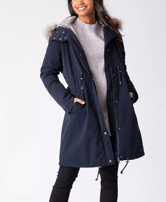 Alfani Seraphine Women's 3 In 1 Winter Maternity Jacket Women's Fashion Shoes & Accessories