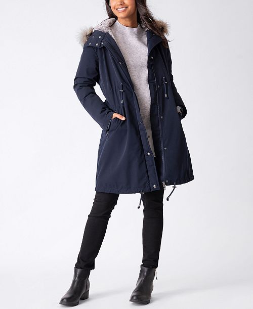 alfani Seraphine Women's 3 in 1 Winter Maternity Jacket Women's Fashion Shoes & Accessories