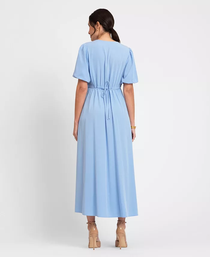 Alfani Seraphine Women's Maternity Button Through V-Neck Dress Women's Fashion Shoes & Accessories