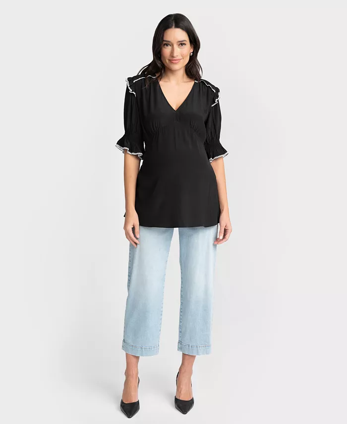 Alfani Seraphine Women's Maternity Cropped Jeans Women's Fashion Shoes & Accessories