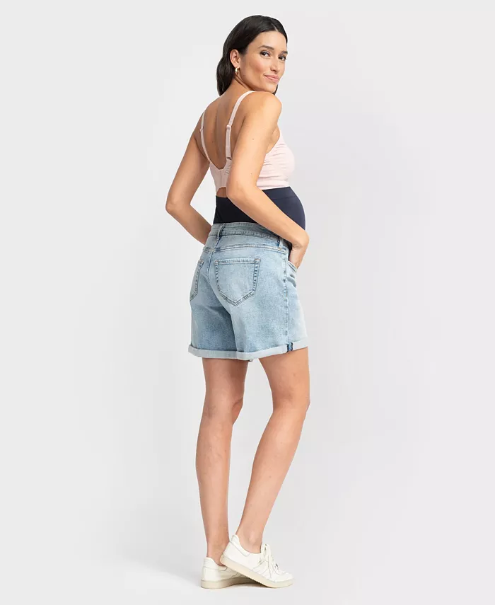 Alfani Seraphine Women's Maternity Denim Shorts Women's Fashion Shoes & Accessories