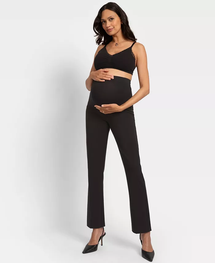 Alfani Seraphine Women's Maternity Straight Leg Trouser Women's Fashion Shoes & Accessories