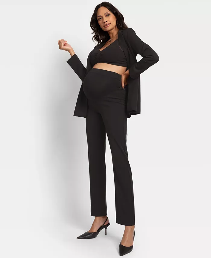 Alfani Seraphine Women's Maternity Straight Leg Trouser Women's Fashion Shoes & Accessories