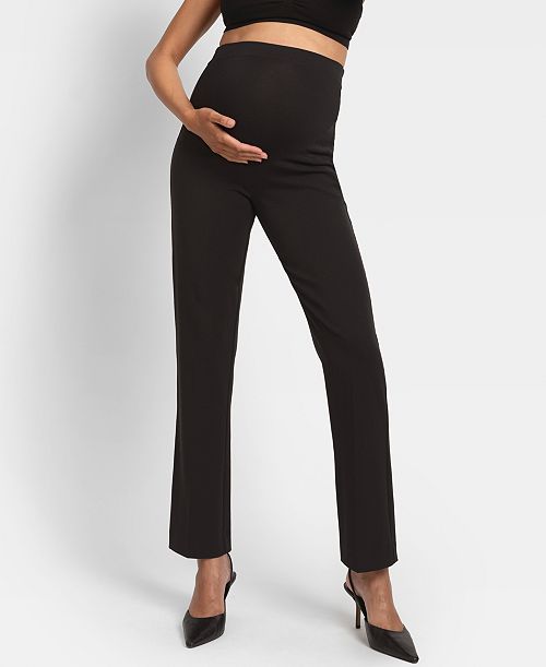 alfani Seraphine Women's Maternity Straight Leg Trouser Women's Fashion Shoes & Accessories