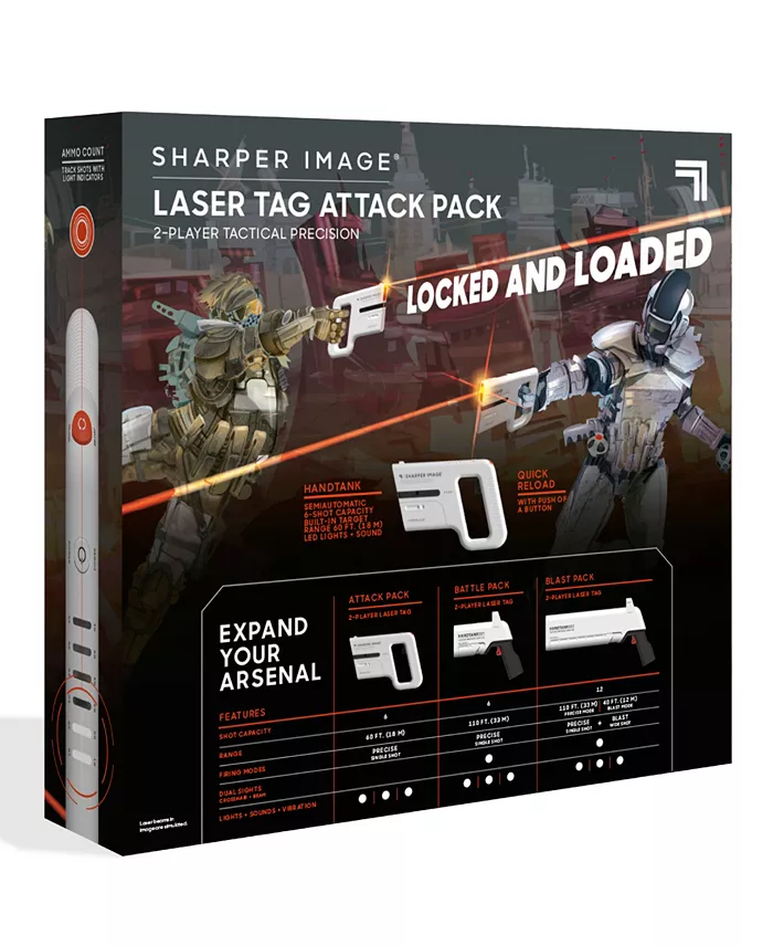 Alfani Sharper Image 2 Player Laser Tag Attack Pack Set 2 Piece All Toys