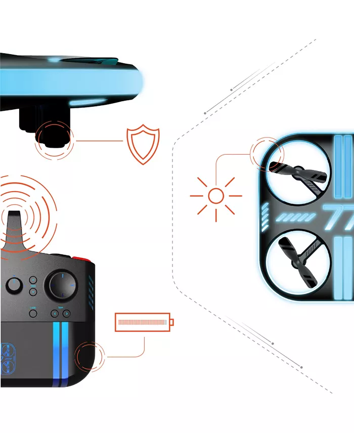 Alfani Sharper Image Lumo Stunt Remote Control Glow Drone All Toys