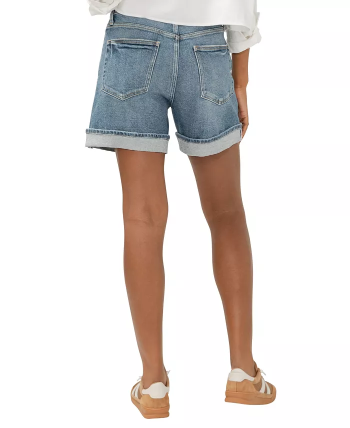 Alfani Silver Jeans Co. Women's Be Easy High-Rise Shorts Juniors'