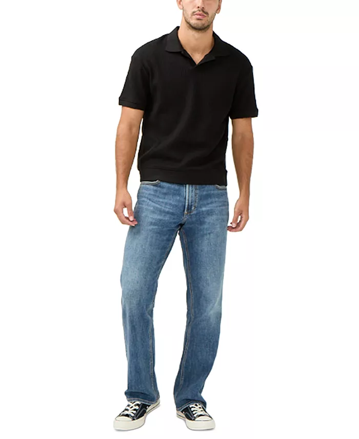 Alfani Silver Jeans Co. Zac Relaxed Fit Straight Leg Jeans Men's Fashion & Accessories