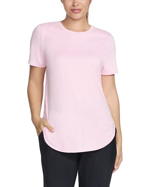 alfani Skechers Women's Active GO WALK Wear™ GO DRI® SWIFT Tunic T-Shirt Women's Fashion Shoes & Accessories
