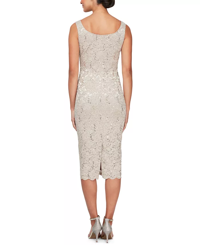 Alfani SL Fashions 2-Pc. Lace Jacket & Midi Dress Set Women's Fashion Shoes & Accessories