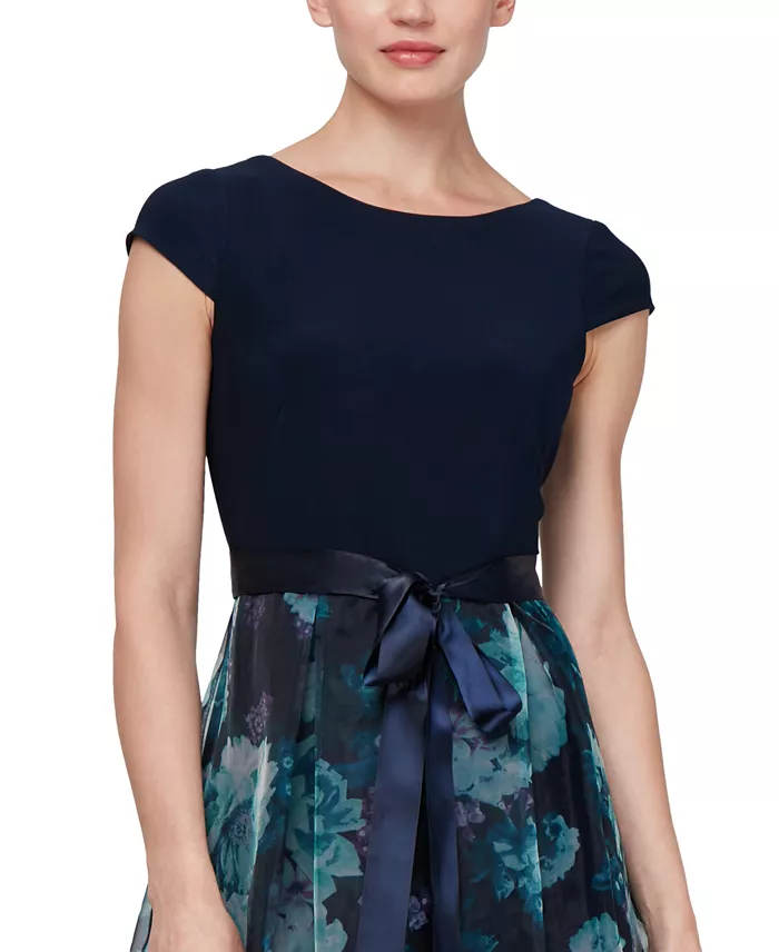 Alfani SL Fashions Floral-Organza Gown Women's Fashion Shoes & Accessories