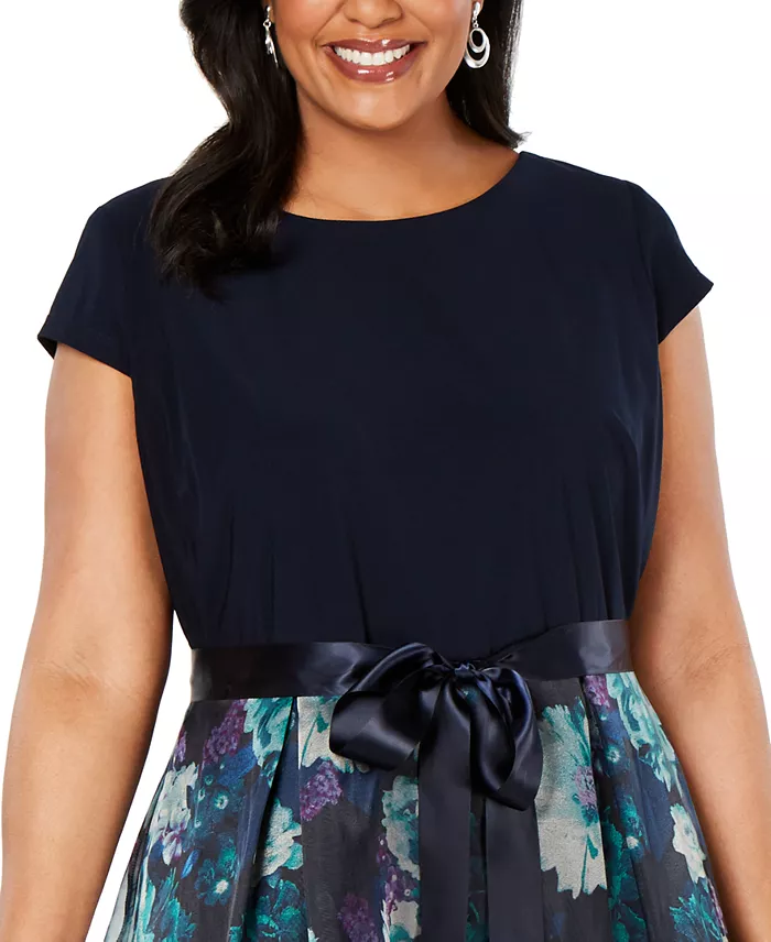 Alfani SL Fashions Plus Size Floral-Skirt Gown Women's Fashion Shoes & Accessories