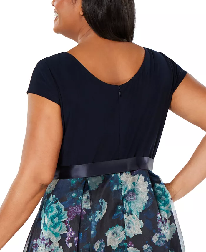 Alfani SL Fashions Plus Size Floral-Skirt Gown Women's Fashion Shoes & Accessories
