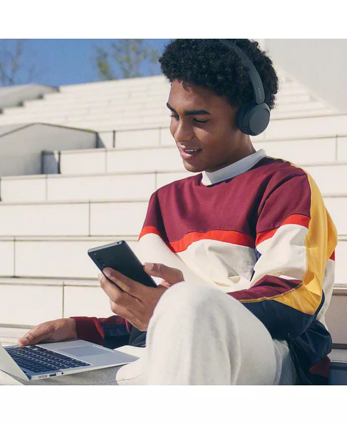 Alfani Sony WHCH520/B Wireless Over-Ear Headphones With 360 Reality Audio Siri/Google Assistant Compatible & Built-In Microphone Electronics