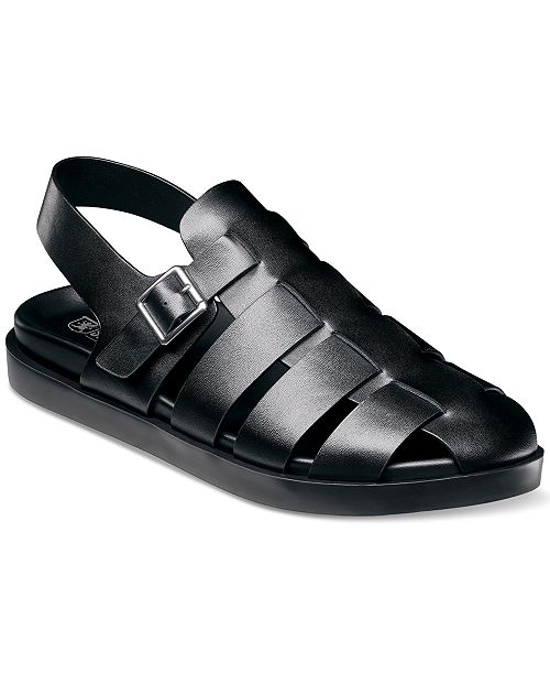 alfani Stacy Adams Men's Montego Slingback Faux-Leather Buckle Sandals Men's Shoes