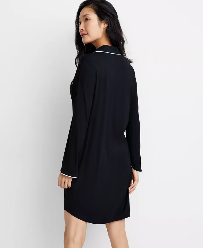 Alfani State Of Day Women's Notch Collar Sleepshirt XS-3X Created For Macy's Women's Fashion Shoes & Accessories