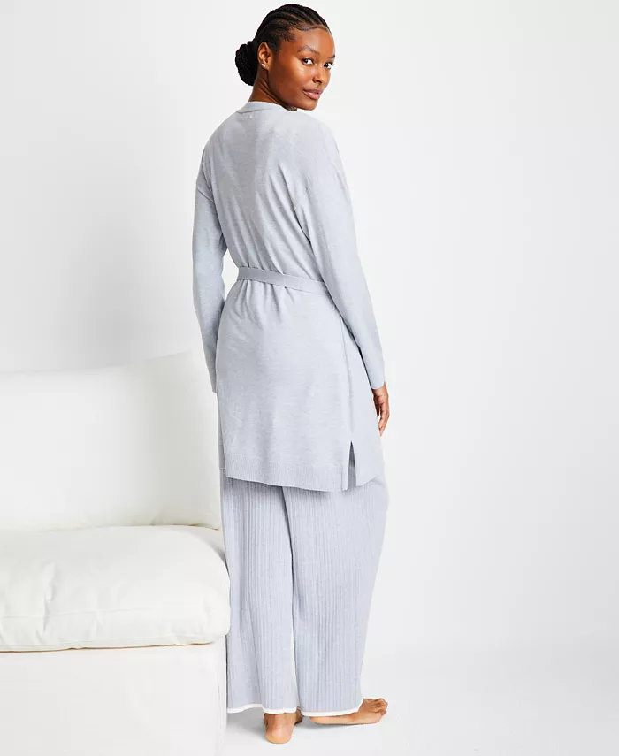 Alfani State Of Day Women's Sweater Knit Duster Robe Exclusively At Macy's Women's Fashion Shoes & Accessories