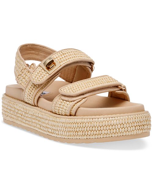 alfani Steve Madden Women's Bigmona Platform Footbed Sandals Women's Fashion Shoes & Accessories