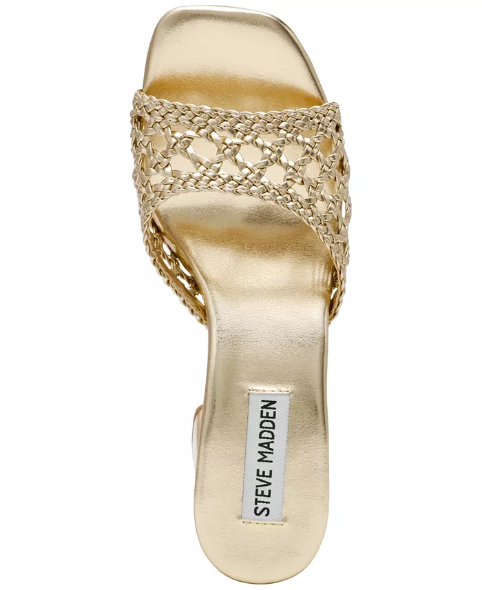 Alfani Steve Madden Women's Mania Woven Block-Heel Sandals Women's Fashion Shoes & Accessories
