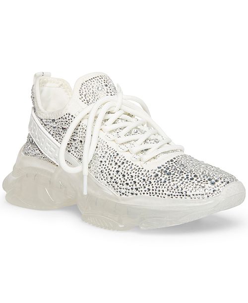 alfani Steve Madden Women's Maxima Rhinestone-Trim Trainer Sneakers Women's Fashion Shoes & Accessories