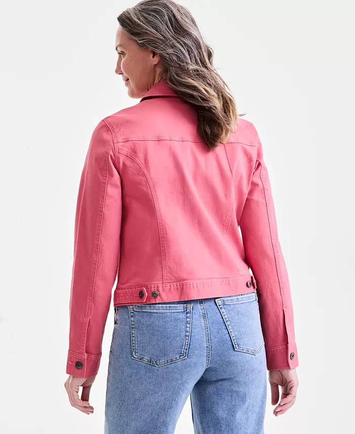 Alfani Style & Co Petite Classic Denim Jacket Created For Macy's Petites