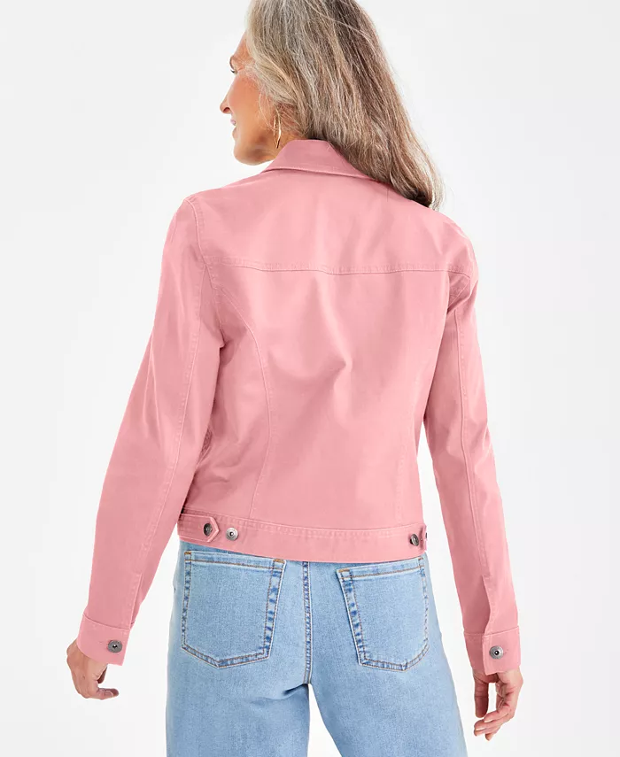 Alfani Style & Co Petite Classic Denim Jacket Created For Macy's Petites