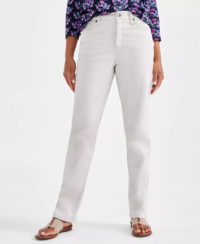 Alfani Style & Co Petite High Rise Natural Straight-Leg Jeans Created For Macy's Women's Fashion Shoes & Accessories