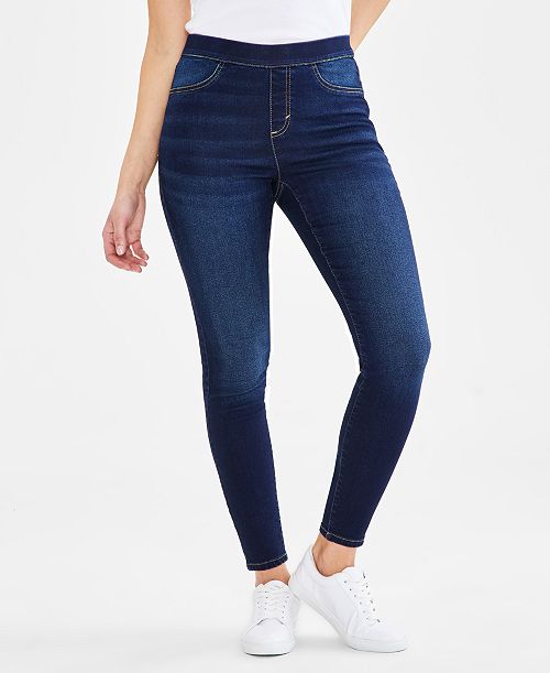alfani Style & Co Petite Mid-Rise Pull On Jeggings Created for Macy's Women's Fashion Shoes & Accessories