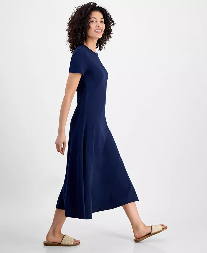 Alfani Style & Co Petite T-Shirt Midi Dress Exclusively At Macy's Women's Fashion Shoes & Accessories