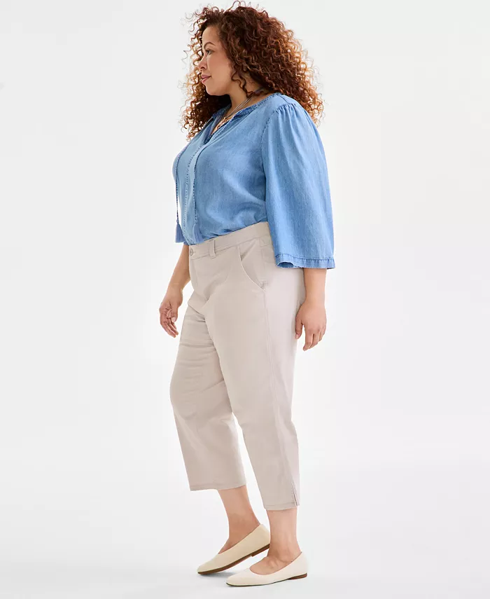 Alfani Style & Co Plus Size Comfort Capri Pants Exclusively At Macy's Women's Fashion Shoes & Accessories