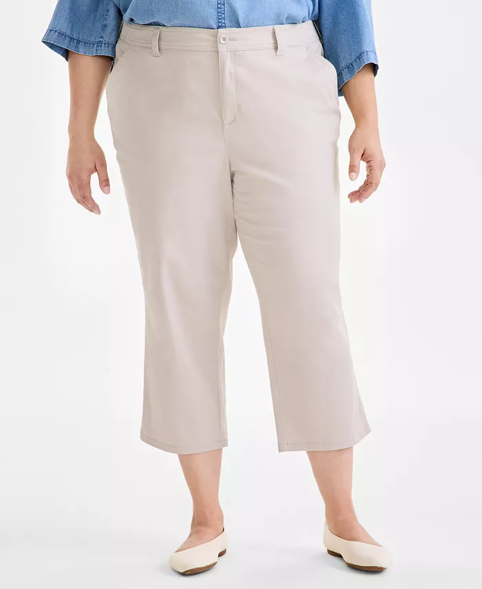 Alfani Style & Co Plus Size Comfort Capri Pants Exclusively At Macy's Women's Fashion Shoes & Accessories