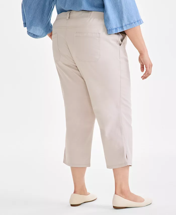 Alfani Style & Co Plus Size Comfort Capri Pants Exclusively At Macy's Women's Fashion Shoes & Accessories